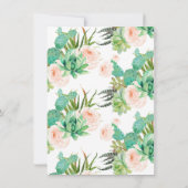 Invitation Taco Bout Un bébé Baby shower Succulent (Dos)