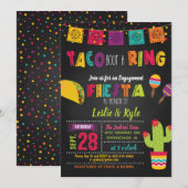 Invitation Taco Bout une Bague - Fête de Fiançailles / Couple (Devant / Derrière)