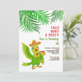 Invitation Taco 'Bout Une Fête (Debout devant)
