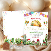 Invitation Taco Bout Une Fête de Noël Confetti Posada Party