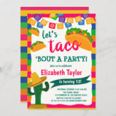 Invitation Taco Bout une fête Fiesta Saint Cactus Cinco de Ma (Devant / Derrière)