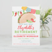 Invitation Taco Bout Une Fiesta De Retraite (Debout devant)