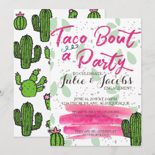 Invitation Taco Bout Une Partie D'Engagement