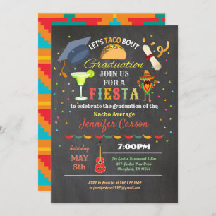 Invitation Taco de graduation Fiesta