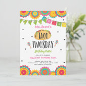 Invitation Taco Deux Ans Fête Du 2E Anniversaire En (Debout devant)