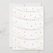 Invitation Taco Deux Jours Fiesta Or Anniversaire (Dos)