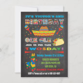 Invitation Taco Deux Jours Mardi Fiesta Mexicaine 2e Annivers (Devant)