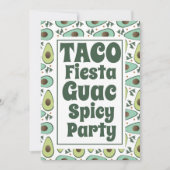 Invitation Taco fête d'anniversaire pour Adulte (Devant)