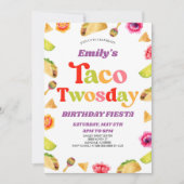 Invitation Taco Fête du Jour Deux Ans (Devant)