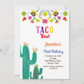 Invitation Taco fête mexicaine 1er anniversaire (Devant)