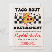 Invitation Taco Groovy Pour Une Fête De Retraite De Diplômé (Devant)