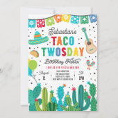Invitation Taco Jeudi Anniversaire Fiesta 2ème Anniversaire (Devant)
