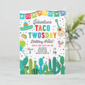 Invitation Taco Jeudi Anniversaire Fiesta 2ème Anniversaire (Debout devant)