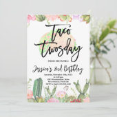 Invitation Taco Jeudi Fête Anniversaire, Taco Deuxième Annive (Debout devant)