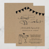 Invitation Taco Marg Bière Après Mon Mariage Intime Réception (Devant / Derrière)