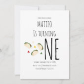 Invitation Taco moderne premier anniversaire Big One Invitati (Devant)