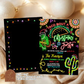 Invitation Taco néon à propos de la fête de Noël