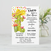 Invitation Taco parle de la Fiesta du réchauffement des maiso (Debout devant)