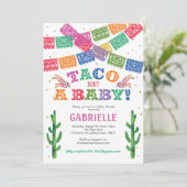 Invitation Taco sur un bébé, Baby shower de Fiesta (Debout devant)