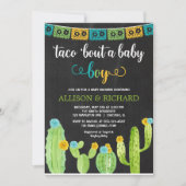 Invitation Taco sur un bébé, baby shower de Fiesta cactus (Devant)