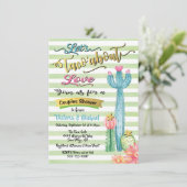 Invitation Taco'about Love Mexcian fiesta Douche Couples (Debout devant)