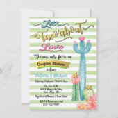 Invitation Taco'about Love Mexcian fiesta Douche Couples (Devant)