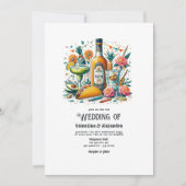 Invitation Tacos amusants et Mariage Tequila avec bouteille M (Devant)