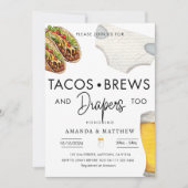 Invitation Tacos, brasses et diaphères Baby shower Décontract (Devant)