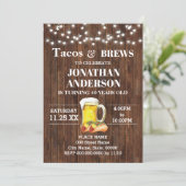 Invitation Tacos & Brews Adultes Occidentaux Anniversaire (Debout devant)