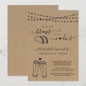 Invitation Tacos & Brews Après la réception de mariage seulem (Devant / Derrière)