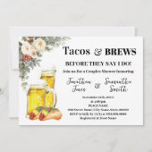 Invitation Tacos & Brews Before I Do Winter Shower (Devant)