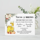 Invitation Tacos & Brews Before I Do Winter Shower (Debout devant)