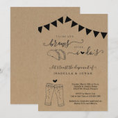 Invitation Tacos et boissons après la réception de mariage en (Devant / Derrière)