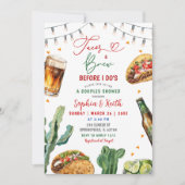 Invitation Tacos et brasse avant de faire Couples Douche (Devant)