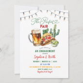 Invitation Tacos et brasse Parfait Partie d'Engagement Pair (Devant)
