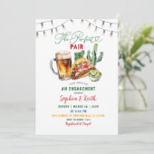 Invitation Tacos et brasse Parfait Partie d'Engagement Pair (Debout devant)