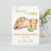 Invitation Tacos et Tequila Bachelorette Week-end (Debout devant)