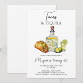 Invitation Tacos et Tequila Fiesta d'Anniversaire (Devant / Derrière)