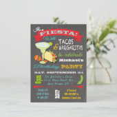 Invitation Tacos et Tequilla Fête Mexicaine Anniversaire (Debout devant)