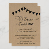Invitation Tacos Jour 2 Anniversaire (Devant / Derrière)