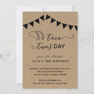 Invitation Tacos Jour 2 Anniversaire