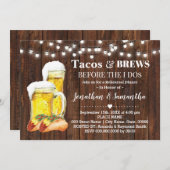 Invitation Tacos Rustiques & Bris Avant De Faire Couples Douc (Devant / Derrière)