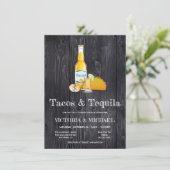 Invitation Tacos & Tequila Couples Volonté de douche (Debout devant)
