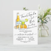 Invitation Tacos Tequila & Dîner De Répétition De Bières Fies (Debout devant)