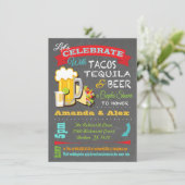 Invitation Tacos, Tequila et bières Fiesta Couples Douche (Debout devant)