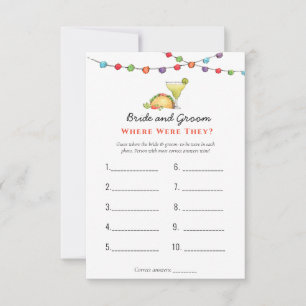 Invitation Tacos & Tequila "Où étaient-ils" Jeux de douche