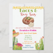 Invitation Tacos & Tiny Toes Baby Shower (Devant)