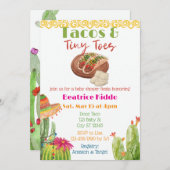 Invitation Tacos & Tiny Toes Baby Shower (Devant / Derrière)
