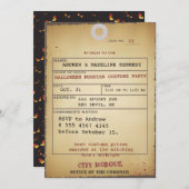 Invitation Tag Bash New Wicked Fab (Devant / Derrière)