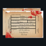 Invitation Tag Halloween Nouveautés Coroners Toe<br><div class="desc">Coroners Morgue Toe Tag Nouveauté Halloween invitation avec des éclaboussures de sang et vieux look de papier .. Invitations déplaisantes éffrayantes par Ricaso</div>